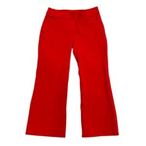 SPANX Red Pants Kick Flare Medium Petite